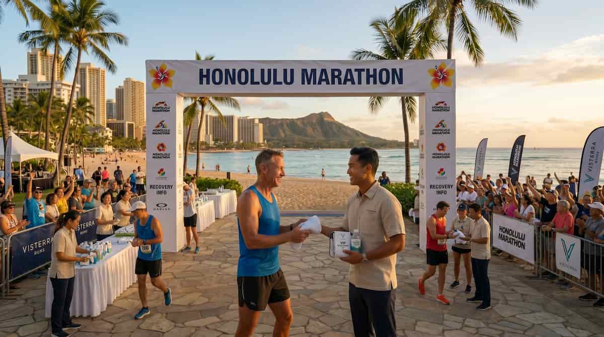La costa de Waikiki y Diamond Head, el escenario del Maratón de Honolulu